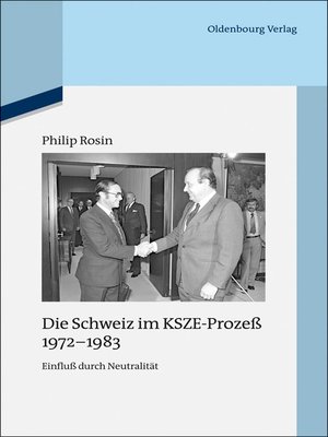 cover image of Die Schweiz im KSZE-Prozeß 1972-1983